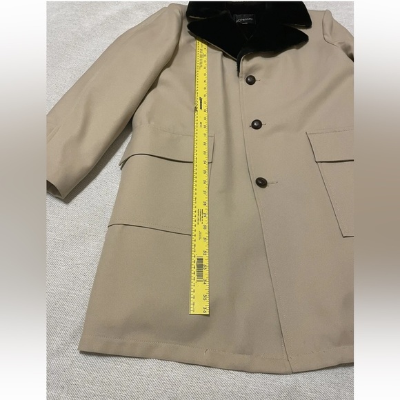 Vintage 70’s Sherpa Collar Tan Retro Coat - Men’s 42L - J.C. Penny Groovy - Picture 5 of 16